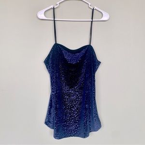 Urban Outfitters Velvet Paisley Tank